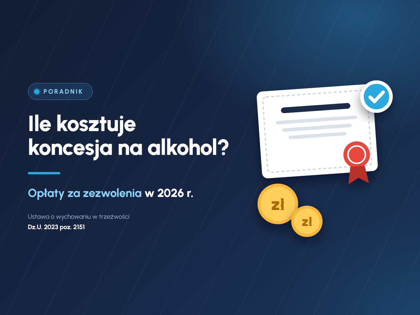 ile kosztuje koncesja na alkohol